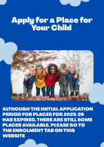 Places available for school year 2025/26