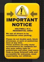 Safety Notice to Drivers coming to the school