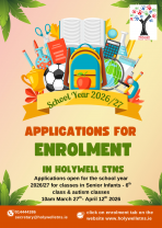 Enrolment for Senior Infants- 6th class & autism classes for the school year 2026-27