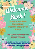 School Re-opens on Monday March 13th for Term 3!